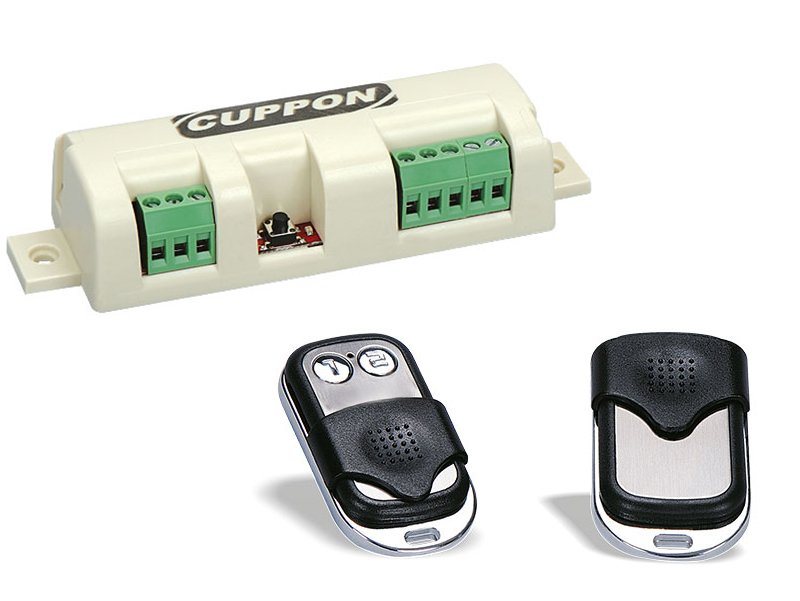 Cuppon SN-32 NV 220V Kepenk Panjur Alıcısı + 2 Adet 2 Kanallı Cuppon Kumanda Kit
