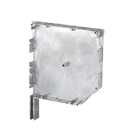 137 mm Panjur Yan Kapak Metalik Gri 45 Derece Pimli