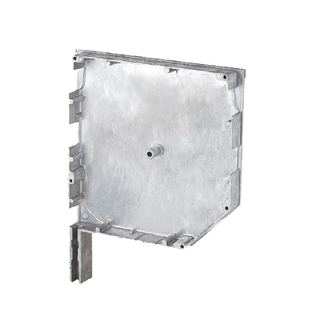 250 mm Panjur Yan Kapak Metalik Gri 45 Derece Pimli