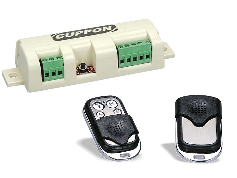 Cuppon SN-32 NV 220V Kepenk Panjur Alıcısı + 2 Adet 4 Kanallı Cuppon Kumanda Kit